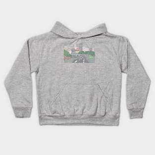 Pixel Raleigh Kids Hoodie